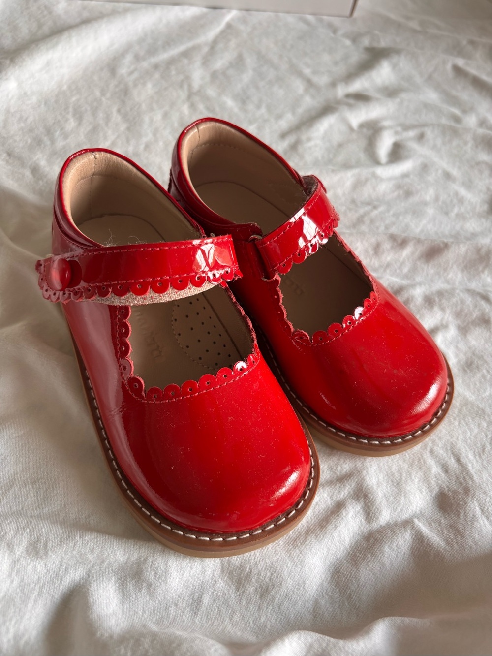 Elephantito Red Patent Leather Mary Jane Shoes EU 23 US 7